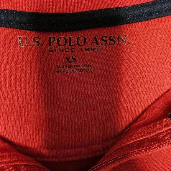 U.S Polo Assn Men's Quarter Zip Pullover Sweater Size XS - Picture 4 of 6